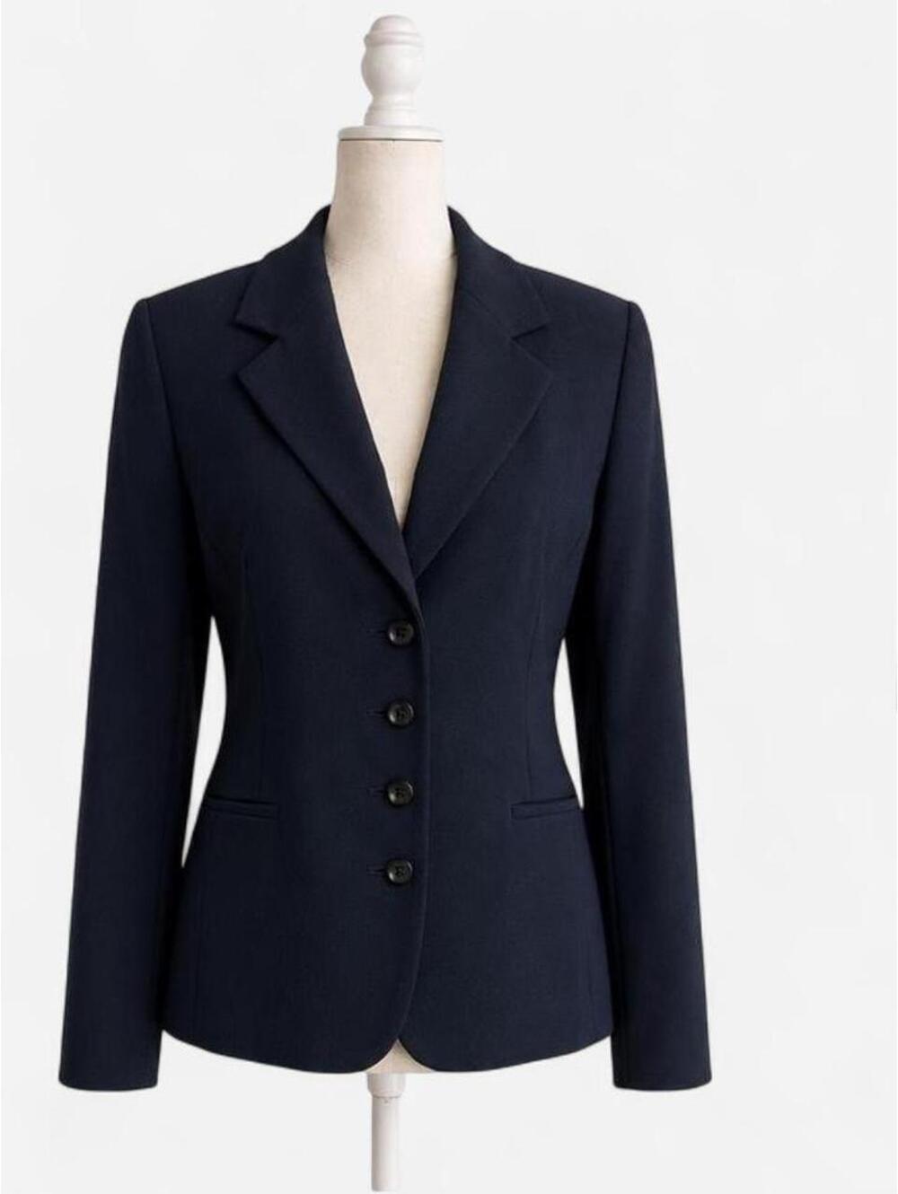 Elie Tahari Women's Navy and Blue Jacket